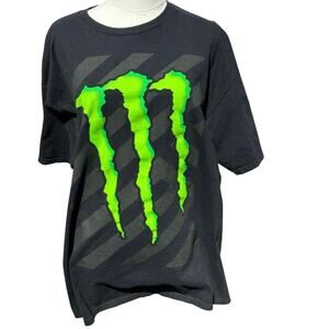 Monster Energy Claw Logo Graphic T-Shirt Men’s XL Black